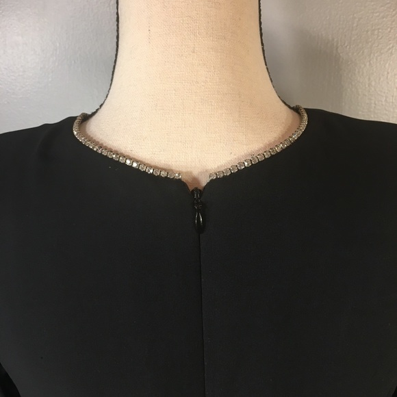 Kay Unger Evening 100% Silk Tiered Crystal Dress 4 - Picture 11 of 16